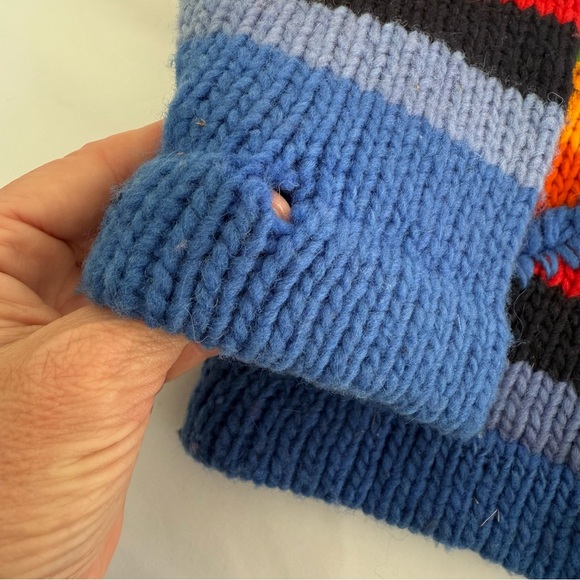 VINTAGE‎ 100% Wool Rainbow Jacket S - Picture 5 of 13